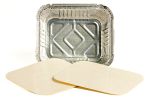 Heavy Duty Foil Tray Lids - No. 2 Size 4